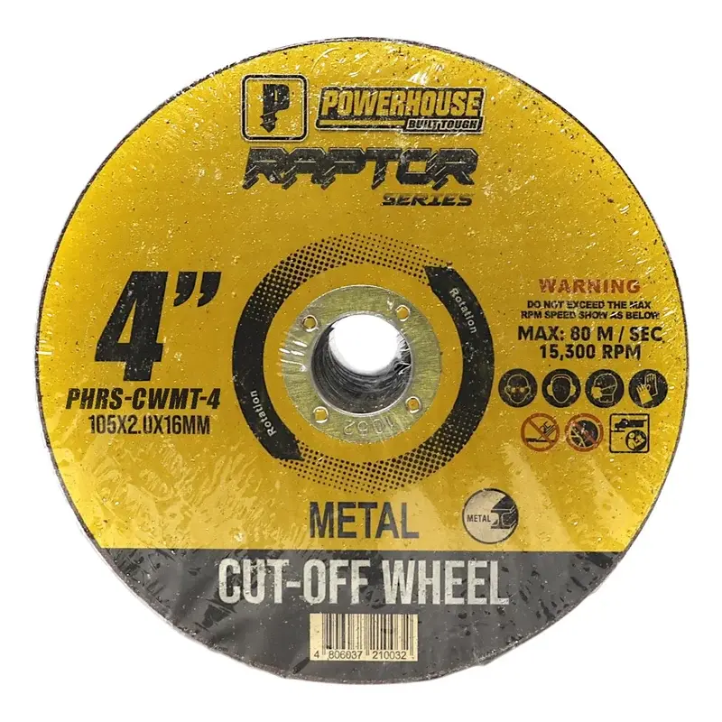 Powerhouse Raptor Series Abrasive Cut-Off Wheel for Metal 105x2.0x16mm