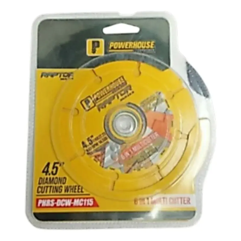 Powerhouse Raptor Series Diamond Cutting Wheel 6-in-1 Multi-Cutter 4.5"