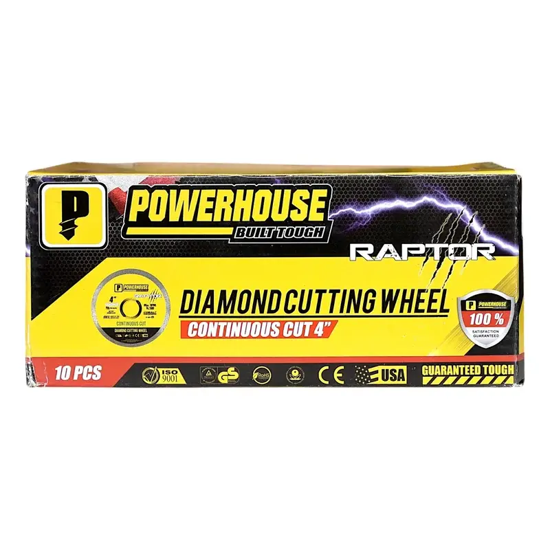 Powerhouse Raptor Series Diamond Cutting Wheel Continuous Cut 4" (110mm x 1.8mm)