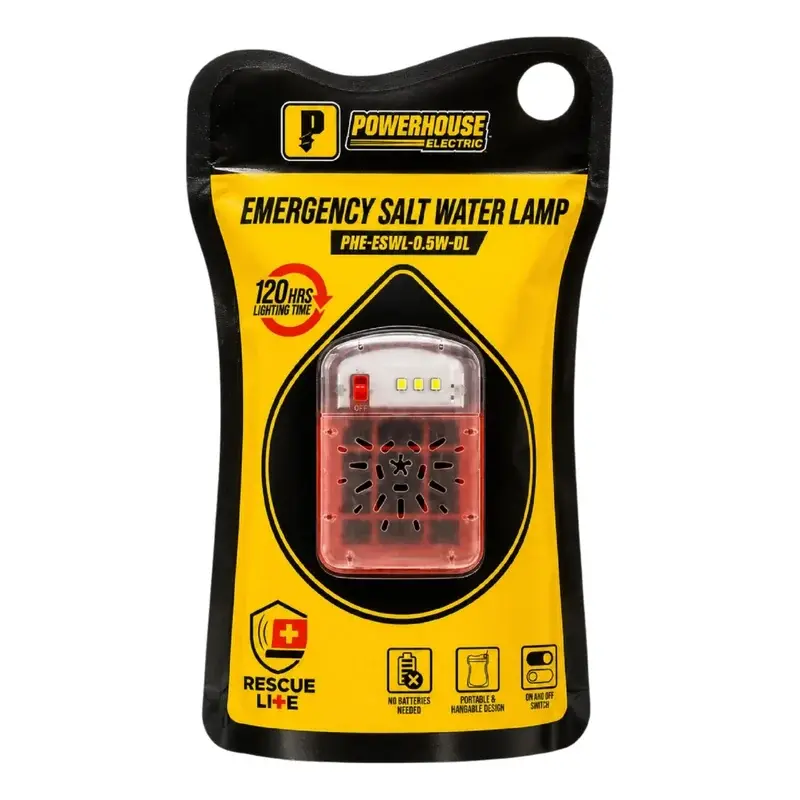 Powerhouse Rescue Lite LED Emergency Salt Water Lamp 0.5W 6500K