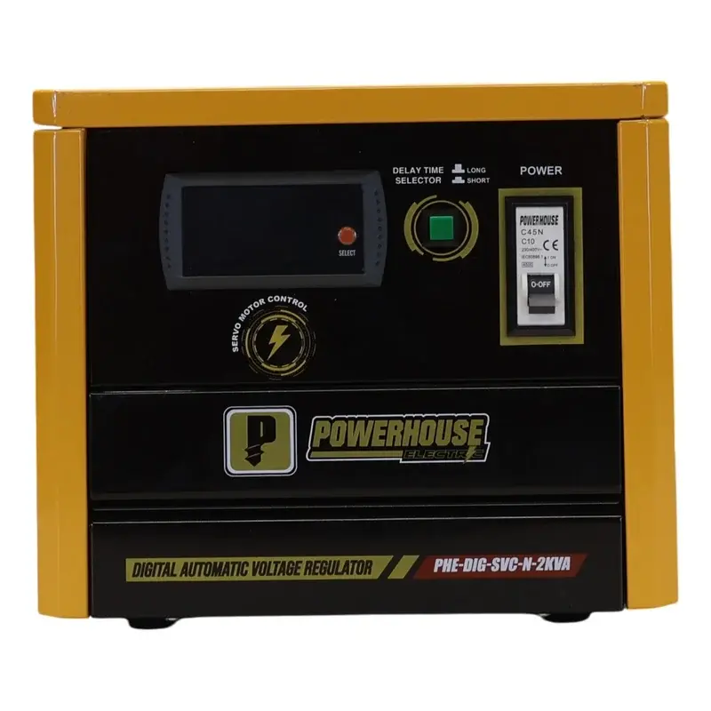 Powerhouse Single Phase Digital Automatic Voltage Regulator (Servo Motor Control) 10,000VA
