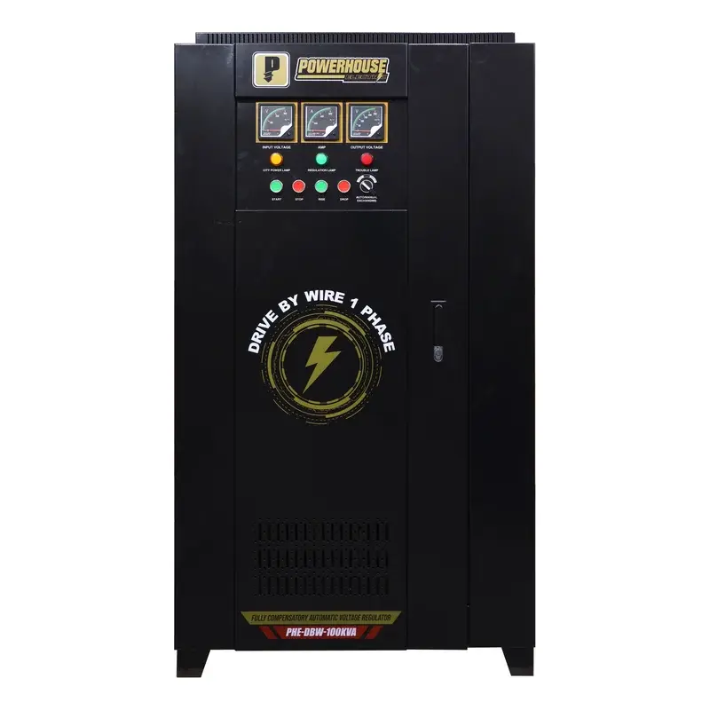 Powerhouse Single Phase Fully Compensatory Automatic Voltage Regulator (Drive By Wire) 100,000VA