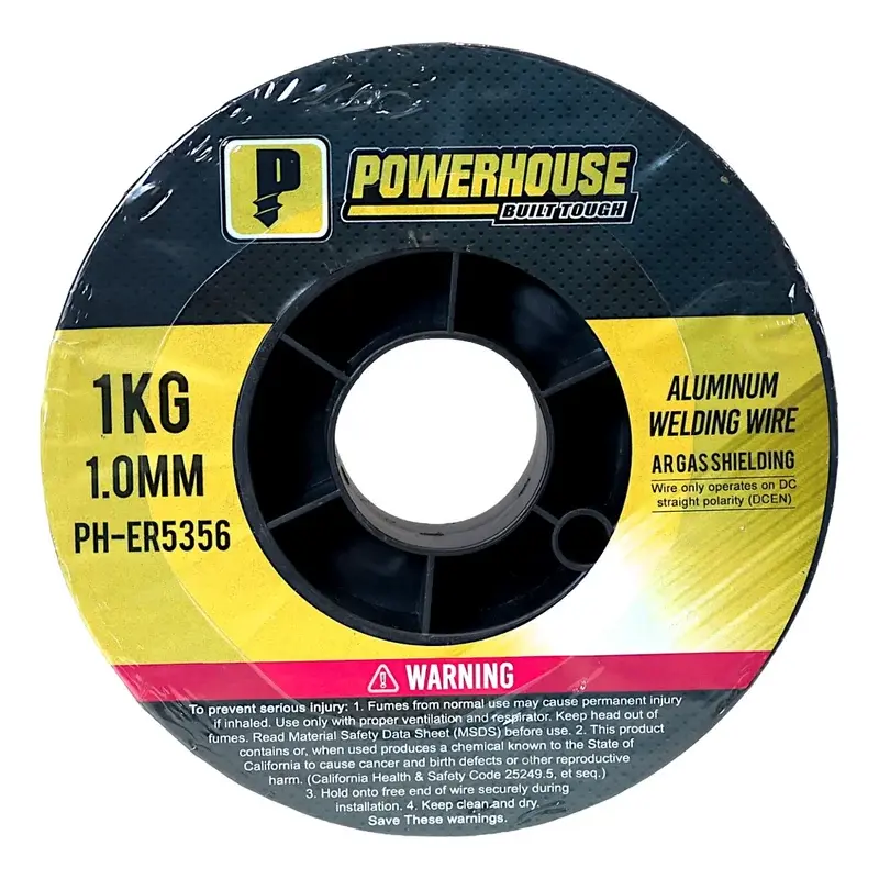 Powerhouse Solid Aluminum MIG Wire ER5356 (Argon Gas) 1.0mm 1kg