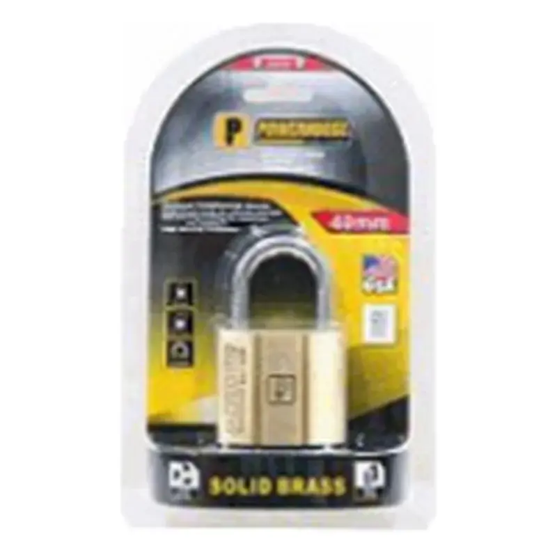 Powerhouse Solid Brass Padlock H.D. PH140 Long Shackle 40mm PH-SBPL-140-L40