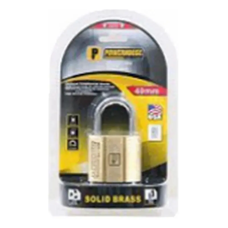 Powerhouse Solid Brass Padlock H.D. PH140 Short Shackle 60mm (Item 11825)