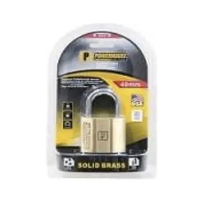 Powerhouse Solid Brass Padlock H.D. PH140 Long Shackle 60mm