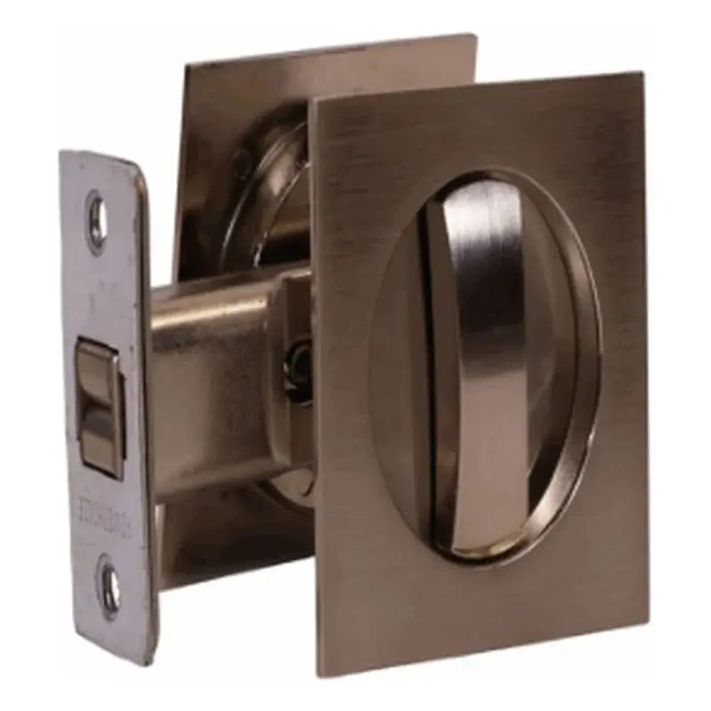 Powerhouse Square Swing and Sliding Door Lock Entrance Stainless Steel 66mm x 66mm