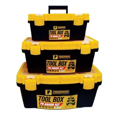 Powerhouse Tool Guard Series Plastic Tool Box Set