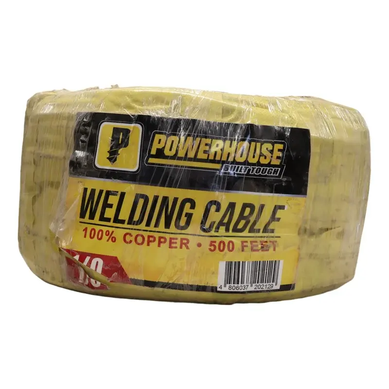 Powerhouse Welding Cable (Copper Wire) 2/0 50mm x 500 ft (52kg/roll) Yellow Packing