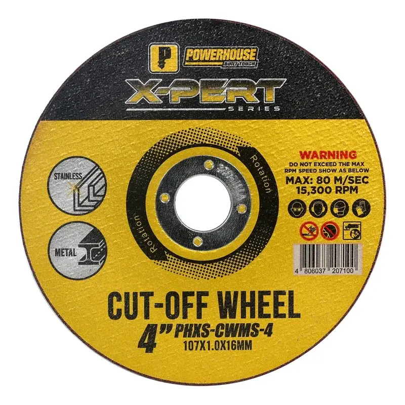 Powerhouse X-Pert Series Abrasive Cutting Wheel for Metal and Stainless 4" 107x1.0x16mm