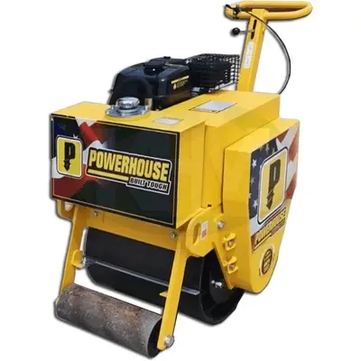 Powerhouse PHRR-SD450KG-EY20-5HP GAS Road Roller / Walk Behind Compactor 450kgs (Single Drum)