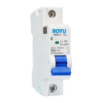 Royu MCB DIN Rail 1P 63A 4.5kA