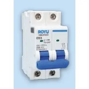 Royu MCB DIN Rail 2P 10A 6kA