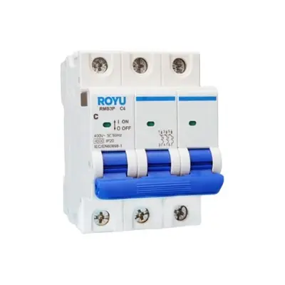 Royu MCB DIN Rail 3P 40A 4.5kA