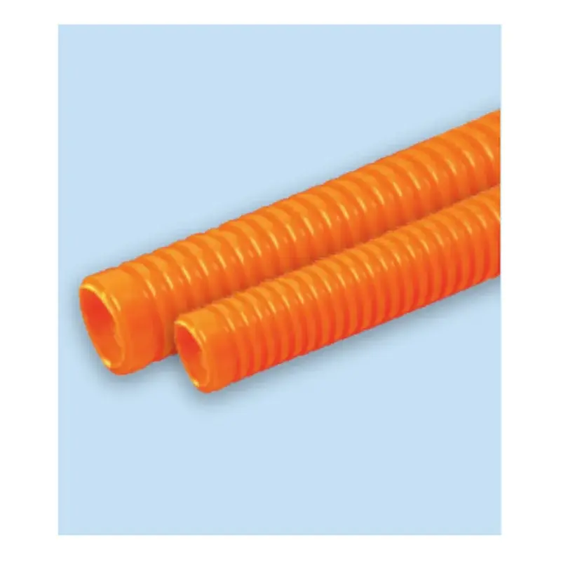 Royu PVC Heavy Duty Corrugated Flexible Pipe 20mm x 50m Orange