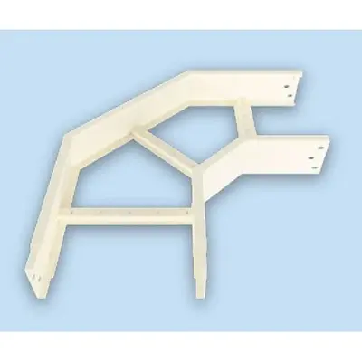 Royu Cable Ladder Horizontal Elbow 500mm Wide x 100mm 1.2mm