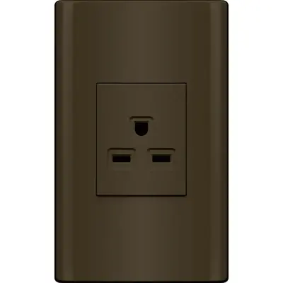 Royu Plano 1 Gang Aircon Outlet Set 20A Dark Gray