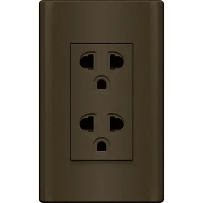 Royu Plano Duplex Universal Outlet with Ground & Shutter Set 15A White