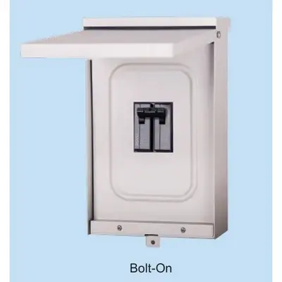 Royu NEMA 3R Breaker Enclosure Bolt-On with 60A Breaker Set