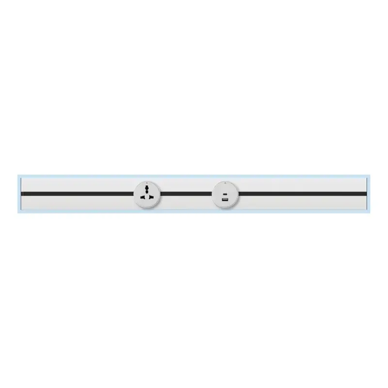 Royu Power Track Bar 60cm + 2 Adapters 32A White