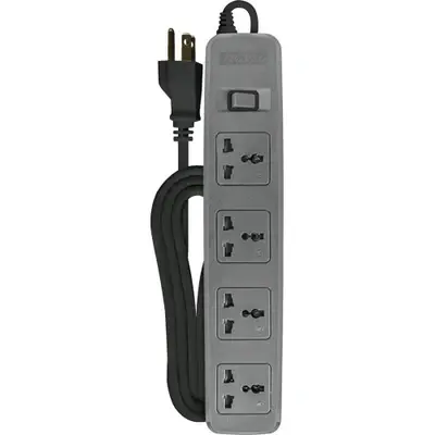 Royu Power Strip 4 Gang One Master Switch 10A 2m Gray