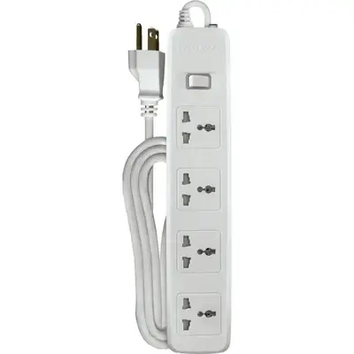 Royu Power Strip 4 Gang One Master Switch 10A 2m White
