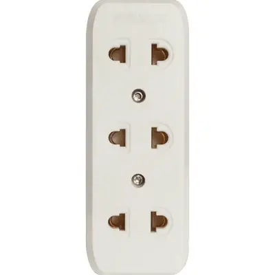 Royu Surface Universal Outlet 3 Gang 10A White