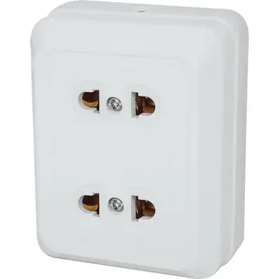 Royu Surface Outlet 2 Gang 10A White