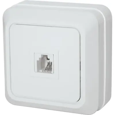 Royu Surface Telephone Outlet White