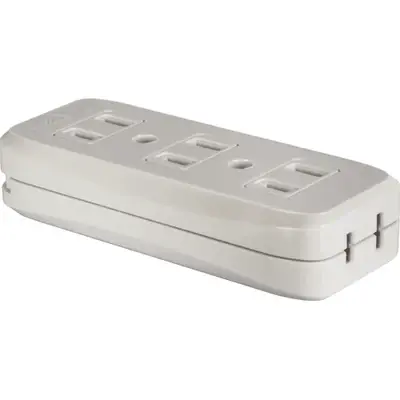 Royu Surface Flat Pin Outlet 3+1 Gang 10A White