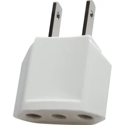Royu Round to Flat Adapter 10A White