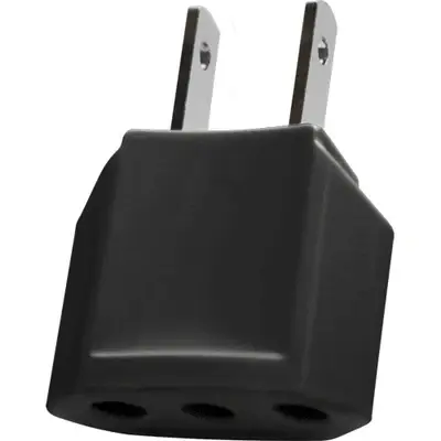 Royu Round to Flat Adapter 10A Black