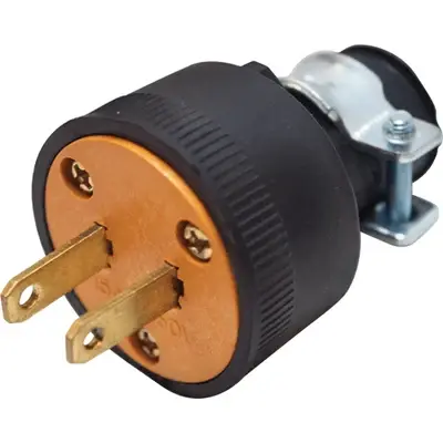 Royu Heavy Duty PVC Plug 15A Black