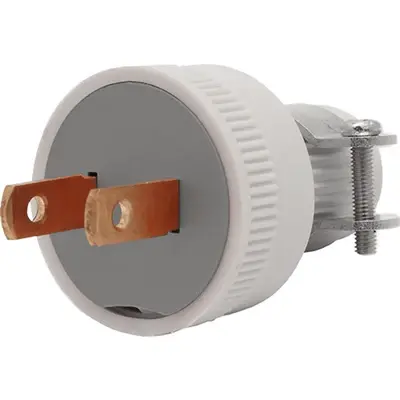 Royu PVC Plug with Clamp 5A White