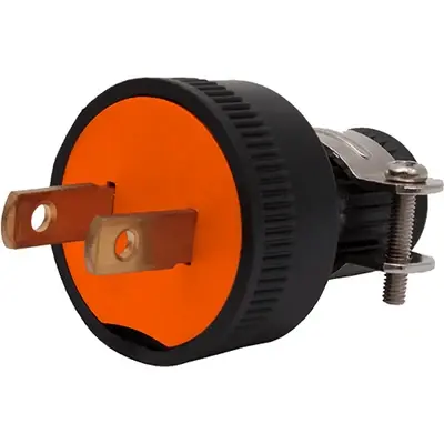 Royu PVC Plug with Clamp 5A Black
