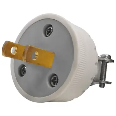 Royu PVC Plug with Clamp 10A White
