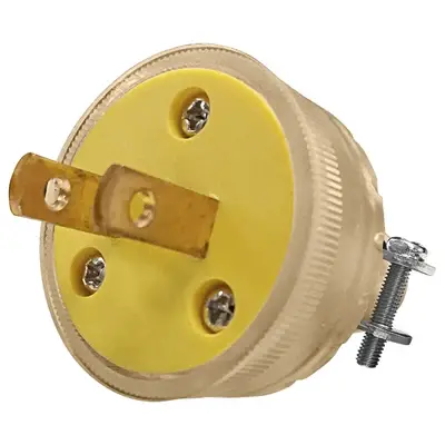Royu PVC Plug with Clamp 10A Cream