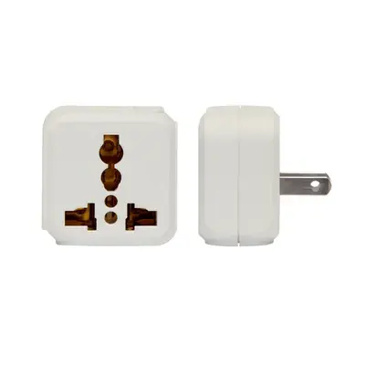 Royu International Outlet + Flat Pin Outlet Adapter 10A White