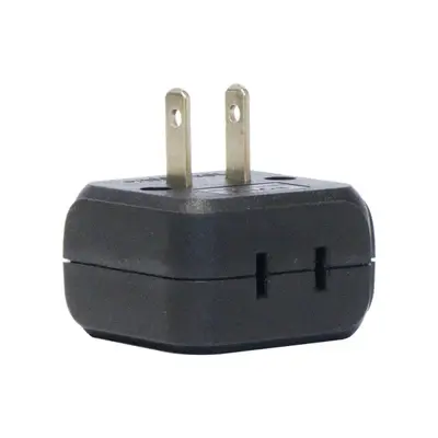Royu International Outlet + Flat Pin Outlet Adapter 10A Black
