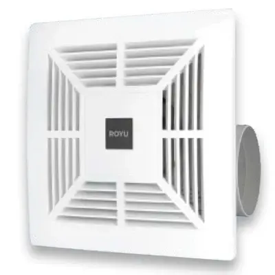 Royu Ceiling Mounted Exhaust Fan 8" 20W Square Grille