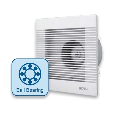 Royu Ceiling Mounted Exhaust Fan Ball Bearing 8" 22W