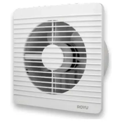 Royu Wall Mounted Exhaust Fan Round Grille 4" 12W