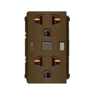 Royu Plano Duplex GFCI Outlet 20A 6mA White