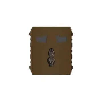 Royu Plano International Outlet with Ground 15A Dark Wood