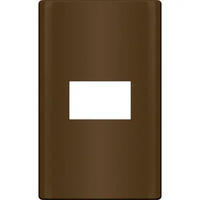 Royu Plano 1 Gang Plate Dark Wood