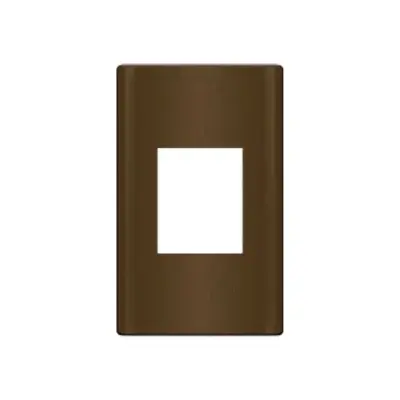 Royu Plano 1 Gang Plate for International/Tandem Outlet Dark Wood