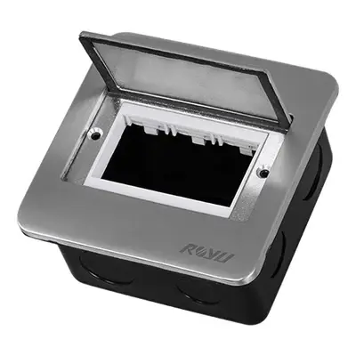 Royu Wide Series Square Floor Receptacle Window Opening Fixture Only Titanium