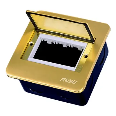 Royu Wide Series Square Floor Receptacle Window Opening Fixture Only Bronze