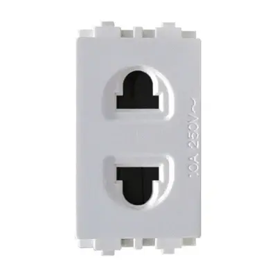 Royu Wide Series Universal Outlet 15A White