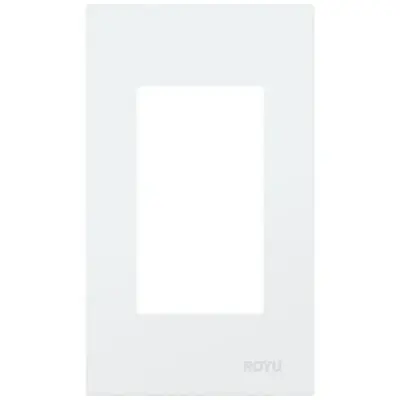 Royu Wide Series 3 Gang Plate White